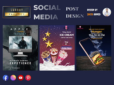 Social Media Post Design by Figma banner ad graphics design instagram reels landing page social media user interface