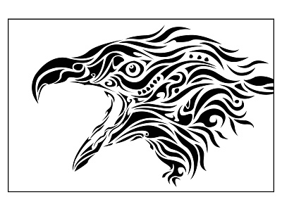 Eagle Tribal Art Style art vector