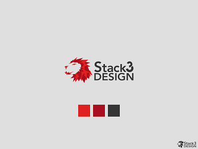 Stack 3 Design - Bespoke Lion Concept graphic design logo vector art