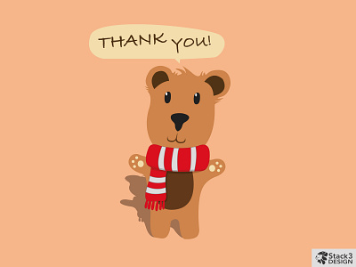 Thank You Bear! (Vector Art) art vector art