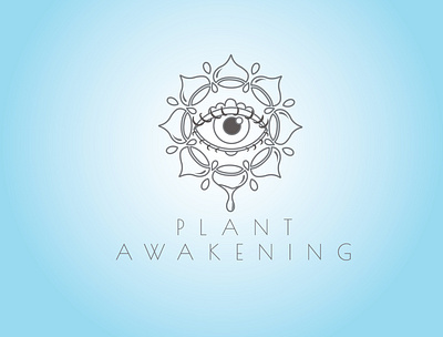 PLANT AWAKENING art awakening branddesigner brandidentity branding design feminine logo graphic design illustration logo plant logo spiritual logo spirituality ui vector