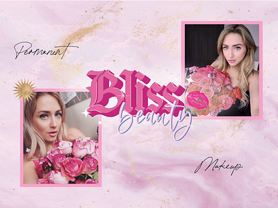 Bliss Beauty Studio - Permanent Makeup art beauty brand beauty logo branddesigner brandidentity branding design feminine logo graphic design illustration logo makeup logo pmu brand pmu logo rose logo spiritual logo ui vector women logo