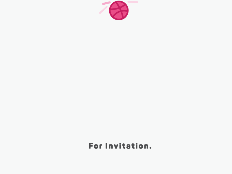 Thank you, Do Dat. ball dribbble first shot illustration invitation invite pink thank you thanks