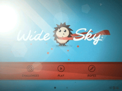 Wide Sky Start Animation animation design game ipad iphone motion ui ux