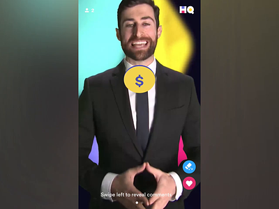 Dynamic prize animation animation app game hqtrivia interface ios iphone motiongraphics ui ux