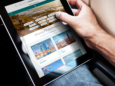 Cathay Pacific Destination Guides airline design destinations digital guides inspiration responsive travel