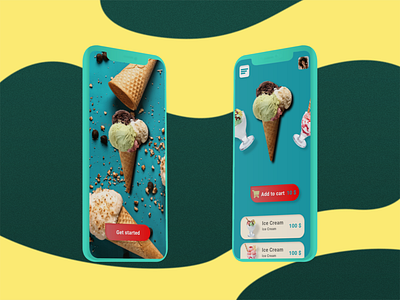 IceCream App app branding design icon illustration logo typography ui ux vector