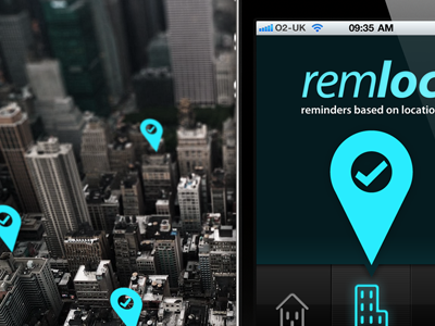 remloc app concept mobile