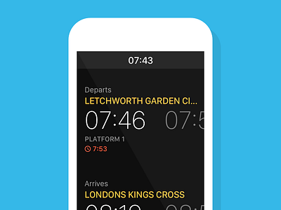 FastTrain app iphone personal project rail trains