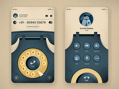 Dial Concept - Shot From Time Machine illustration ui ux