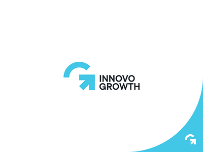 Innovo Growth arrow branding clean design letter g letter mark logo mark marketing minimal minimal logo symbol