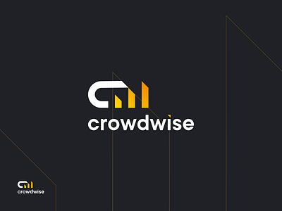Crowdwise branding clean cw cw logo cw monogram design growth letter mark logo logo design minimalist monogram
