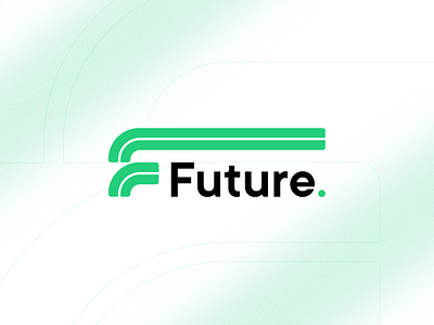 future. clean design f letter future letter f letter mark logo retro