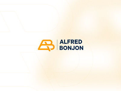 AB ab monogram clean design letter mark logo monogram
