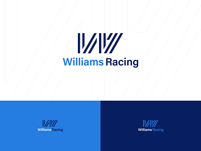 Williams Racing logo concept clean design formula 1 letter mark logo minimalist modern motorsport redesign retro tribute williams williams f1