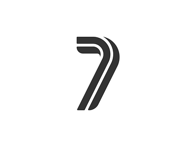 7 7 branding design logo minimal number number 7 simple simple design