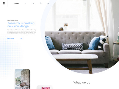 Landing Page theme 4 clean concept design experiment landing page minimal theme ui ux web design