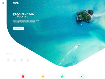 Peax - Landing page theme