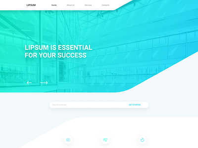 Landing page concept clean experiment landing page landing page concept theme ui ux web design website