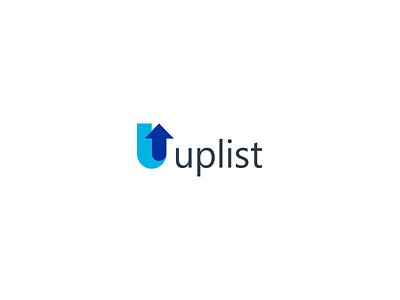 Uplist arrow branding clean design letter mark letter u logo up