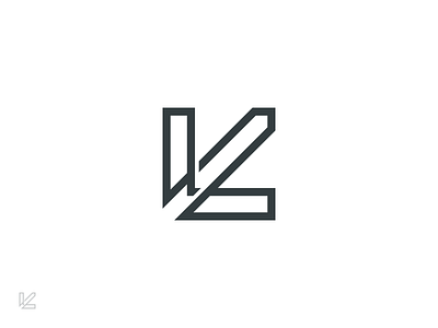 LK experiment letter mark lk logo monogram typogaphy
