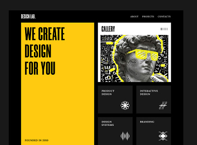 Website, Desing Lab. design graphic design portfolio ui ux website