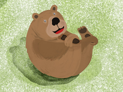 Yoga Bear adobe animals bear digitalillustration illustration yoga