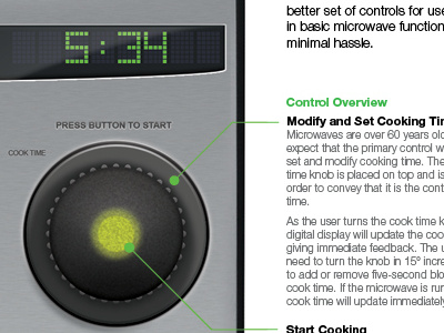 Redesigned Microwave Controls controls interaction design knobs