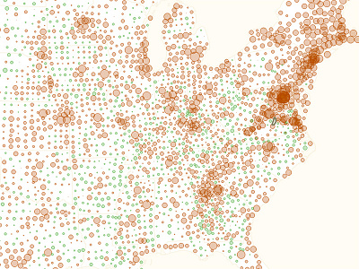 Educational Attainment Map carography d3js information visualization infovis javascript