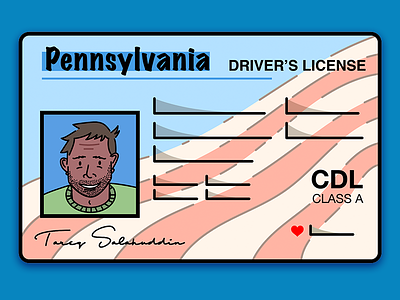 Driver License Request Spot Illustration