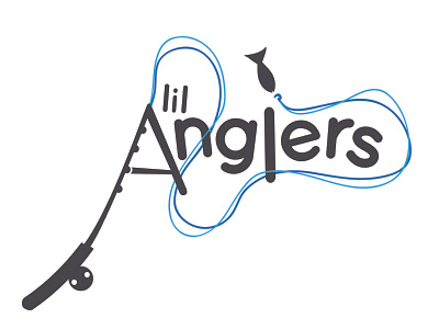 Lil Anglers brand branding fishing logo toy