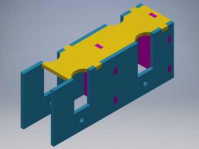 Body Design 3d acrylic autodesk inventor mechanical robot