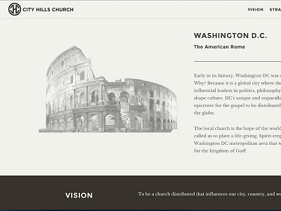 City Hills Church | Washington D.C. church clean flat flat design minimal minimalist web web design website
