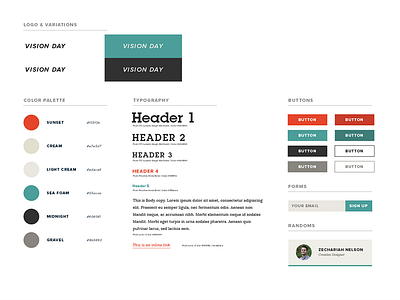 Style Guidelines green orange style guide typography web web design web interface web ui web ux