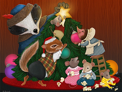 Holiday_Roberta Baird animal childrens book digital illustration illustration roberta baird