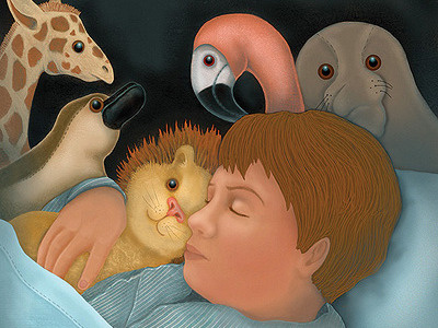 Sleeping Boy_Roberta Baird boy childrens book digital illustration illustration roberta baird