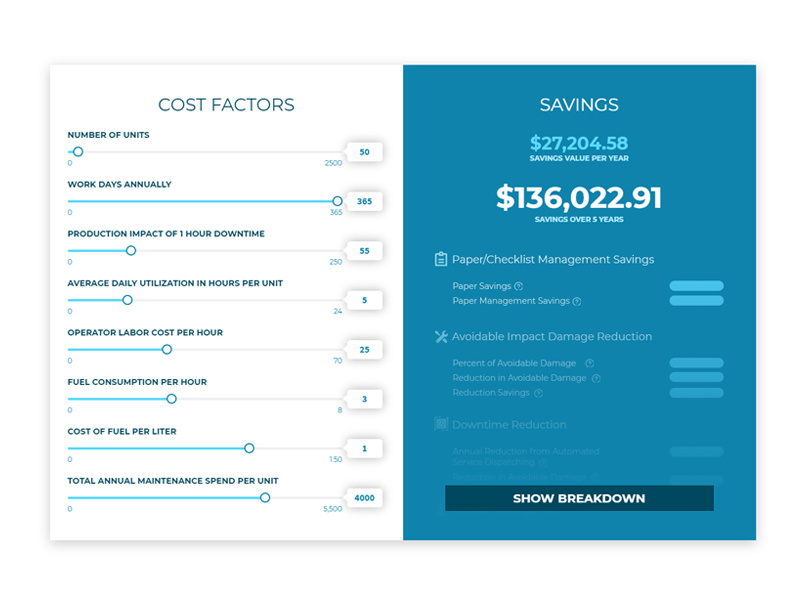 ROI Calculator by Jhomar Lopez on Dribbble
