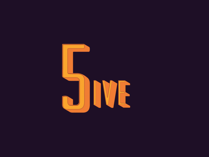 5-ive after effects motion design motion graphics type typography