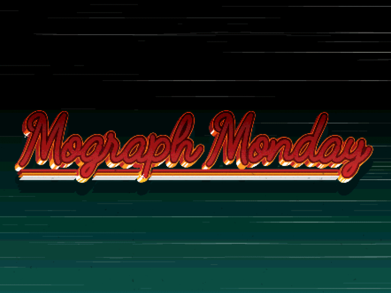 Mograph Monday intro 8 bit mograph motion design motion graphics pixels type