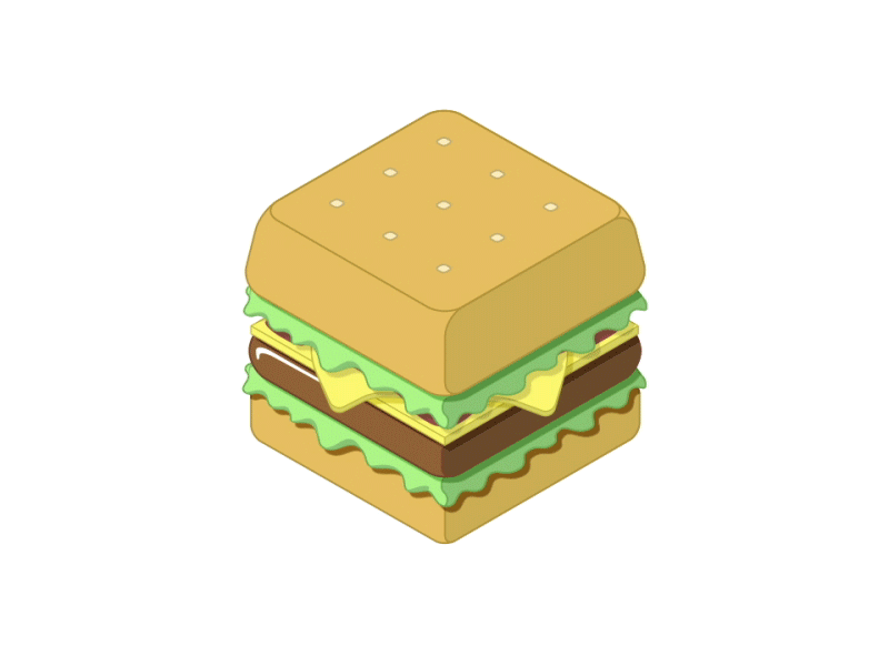 How to Make A Burger animation burger food illustration motion design motion graphics