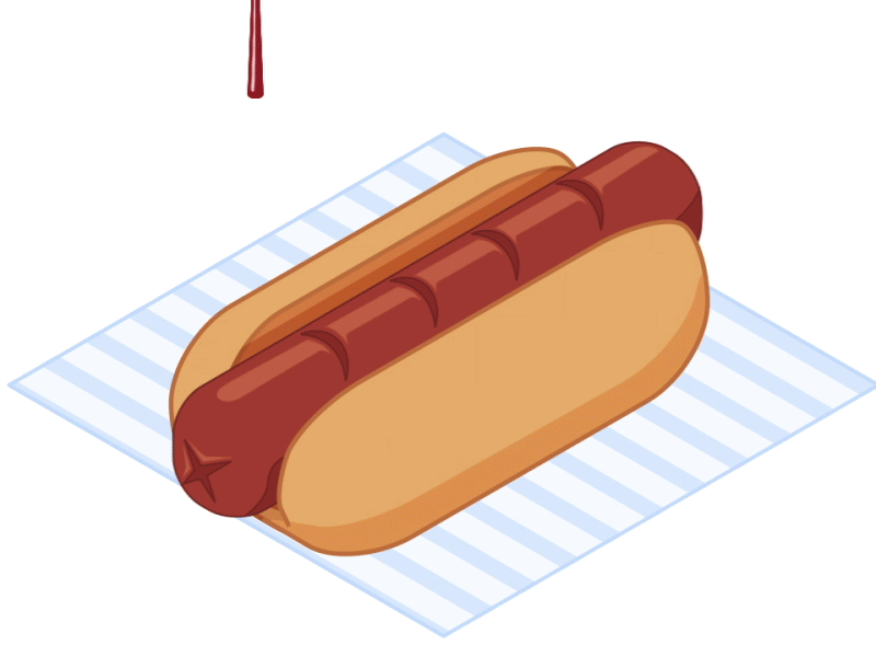 Hot to Make A Hot-dog Sandwich animation burger food illustration motion design motion graphics