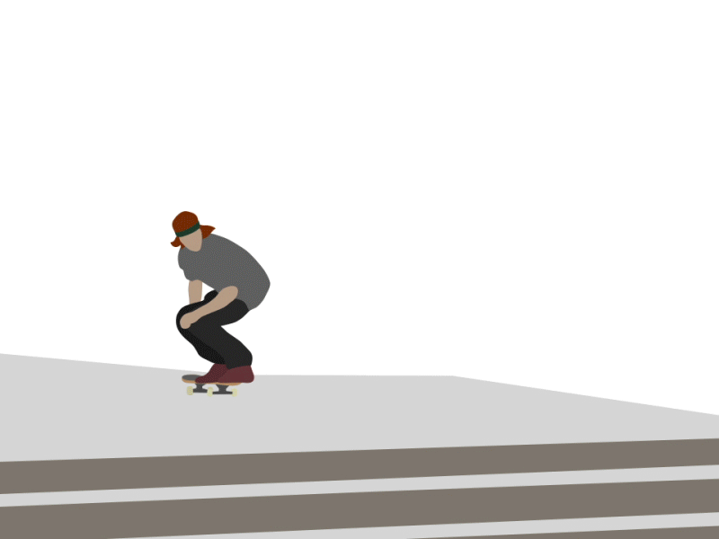 Skater rotoscope W.I.P. 2d after effects motion design motion graphics rotoscoping skateboarding