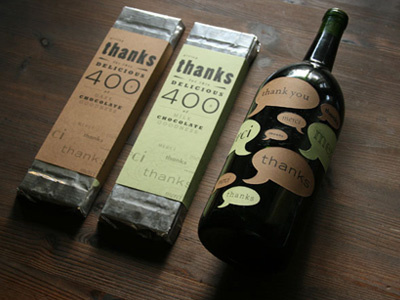 Thanksgiving repackage chocolate packaging wine