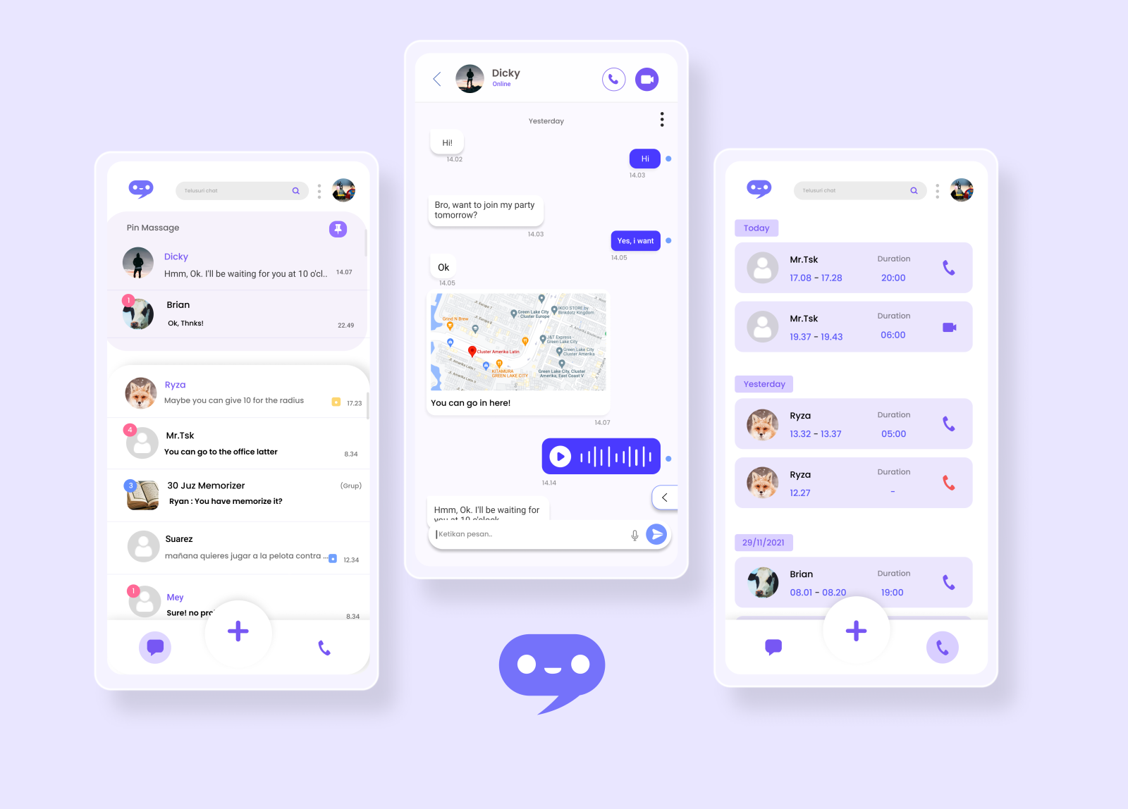 D chattt (UI) by Muhammad Dzakiyy on Dribbble