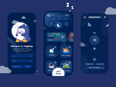 PngSleep UI (Sleep tracking App)