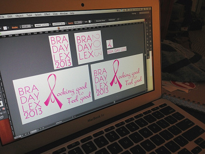 BRA DAY LEX 2013 breast cancer illustrator logo nonprofit