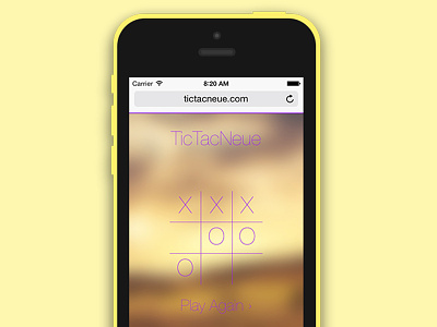 TicTacNeue 5c app game ios iphone website