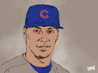 Javier Báez - Chicago Cubs baseball baseball birthday chicago cubs illustration javier báez