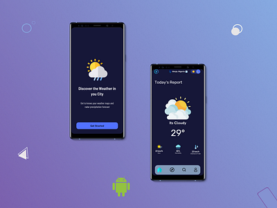 Weather App app design ui ux weather