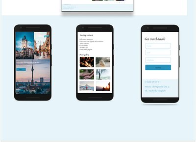 Trevel web site ,mobile adaptived adaptive app design graphic design landing page mobile trevel trevel site typography ui ui ux desigen web site